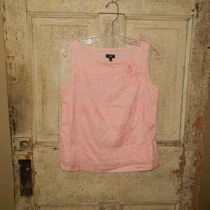 Talbots Petite Sleeveless Ruffle Layer Blouse Top Size 8P (CC-40)